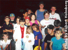 Junior palaeontologists. Photo by Robert Holmberg.